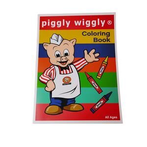 NEW PIGGLY WIGGLY GROCERY STORE COLORING BOOK 36 PAGES ALL AGES